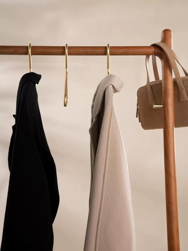 Premium Matte Gold Aluminum Coat Hangers 10 Piece Set, 16.5” Extra Smooth & Durable Metal Shirt Dress Hanger,Aluminum Alloy Hanger,Clothing Support,Clothing Hang