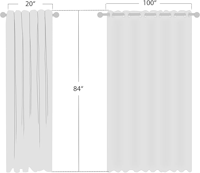NICETOWN Blackout Curtain for Patio Sliding Door - Grommet Extra Wide Sliding Door Curtains Room Darkening Weighted Drape for Living Room/Patio (Natural, W100 x L84, 1 Panel)