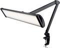 Neatfi LED Desk Lamp, 3,500 Lumens, 3 Light Modes, Dimmable, 45W, Touch Control, 26 Inch Wide Metal Shade, 540 SMD LEDs, Directional Lighting, Eye Caring Task Lamp (CCT with Clamp, Black)