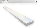 ASD 48 Inch LED Under Cabinet Lighting Plug in or Hardwired, High/Low/Off Switch, 24W 120V 3 CCT 2700K/3000K/4000K CRI90+, Triac Dimmable Linkable Under Counter Lights for Kitchen, ETL Listed, White