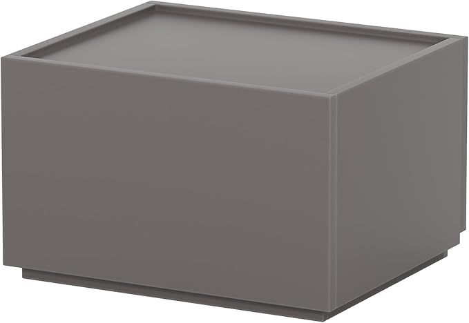 Stackable Storage Drawers, Wooden Drawer Storage Organizer, Modern Nightstands with Wooden Drawers, Small Storage Cabinet, Modular Design, Available in 2 Sizes for Versatile Use Grey Small