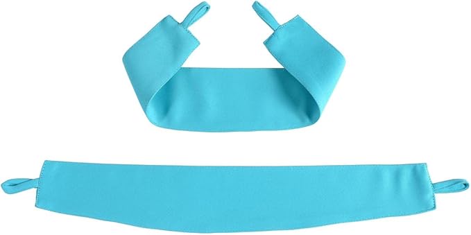 MIUCO Room Darkening Soild Grommet Window Blackout Curtains Panels for Bedroom 1 Pair 52x95 Inch Turquoise, Bonus 2 Tie Backs Included