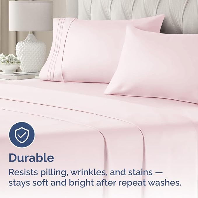 Queen Pillow Cases Set of 2 - Ultra Soft Hotel Quality Pillowcase Covers - Comfy, Cozy & Wrinkle Free - Shrinkage and Fade Resistant - Machine Washable Pillow Protectors - 2 Piece Set - Lavender Pink