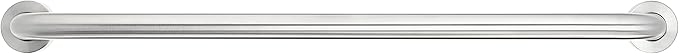 Amazon Basics Bathroom Handicap Safety Grab Bar, 42 Inch Length, 1.5 Inch Diameter, Holds up to 500LBs, ADA Compliant, Stainless Steel