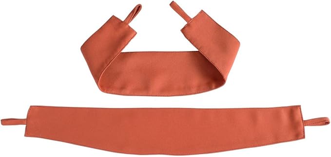 MIUCO 1 Pair Thermal Insulated Grommet 52-Inch-by-63-Inch Blackout Window Curtain Panels with 2 Tie Backs, Rust