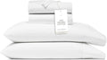 BOLL & BRANCH Signature Hemmed Sheet Set - Twin XL, White - Luxury 100% Organic Cotton - Includes 1 Flat, 1 Fitted, 2 Pillowcases - Buttery Soft
