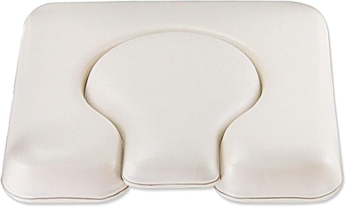 MUUL-WHCH Commode Seat Cushion, White U Shape Padded Cushion for Bedside Commodes, Chair, Shower Wheelchair