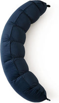 Peallow(Pat. Pend) – Long Round Body Pillow for Adults, Bolster Pillow for Sleeping, Soft and Supportive Pillow for Sleeping & Lumbar Support (Teal Blue,47")