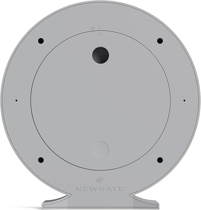 NEWGATE® Q Mantel Clock | Modern Classic Round Mantel Clock | Clockwork Gray | Contemporary Style for Mantel, Desk, Table, Shelf or Bedside