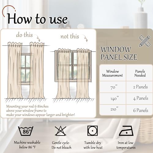 Red 100% Linen Blackout Curtains for Winter Christmas Decor 95 Inch Long 52 Wide, Extra Long Thermal Insulated Light Blocking Linen Curtains, Window Drape Each 52x95 Inch 2 Panels