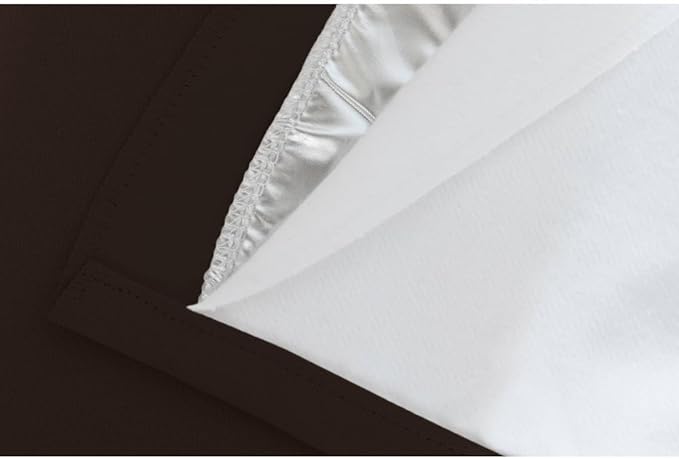 Moondream DecibelControl™ 3-in-1 Soundproof Curtain | Noise Reduction | Thermal Insulation | 100% Blackout | Patented Technology | Made in Europe | Grommet | 55" W x 108" L | Brown - Chocolate MC610
