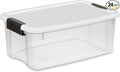 Sterilite 24-Pack Ultra Latching Box, Storage Bins with Lids, Clear Plastic, 18 Quart - Heavy-Duty Organizing Containers for Closet, Bathroom, and Office
