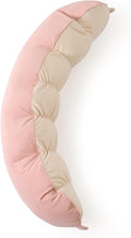 Peallow(Pat. Pend) – Long Round Body Pillow for Adults, Bolster Pillow for Sleeping, Soft and Supportive Pillow for Sleeping & Lumbar Support(Blush Pink,39")
