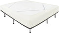 Biscaynebay Decorative Box Spring Cover Queen Size, Ivory Luxurious Jersey Knitting Stretchy Wrap Around 4 Sides Bed Skirt for Home/Hotels, Easy Fit Wrinkle Free Machine Washable