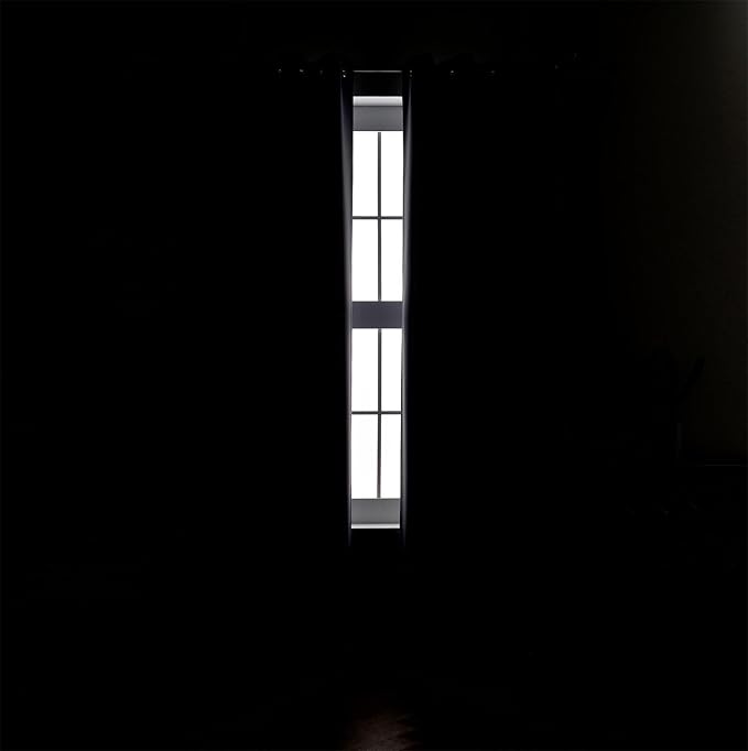 MIUCO Room Darkening Grommet Thermal Insulated Blackout Window Curtains Panels for Gilrs Room Window 1 Pair 52x63 Inch Silver, Bonus 2 Tie Backs Included