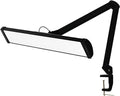 LED Architect Desk Lamp with Clamp, Metal Swing Arm 2300 Lumens Dimming Office Table Lamp for Task Work Drafting Reading Desktop, 180PCS Bright LEDs, 30W Workbench Lamp(Black)