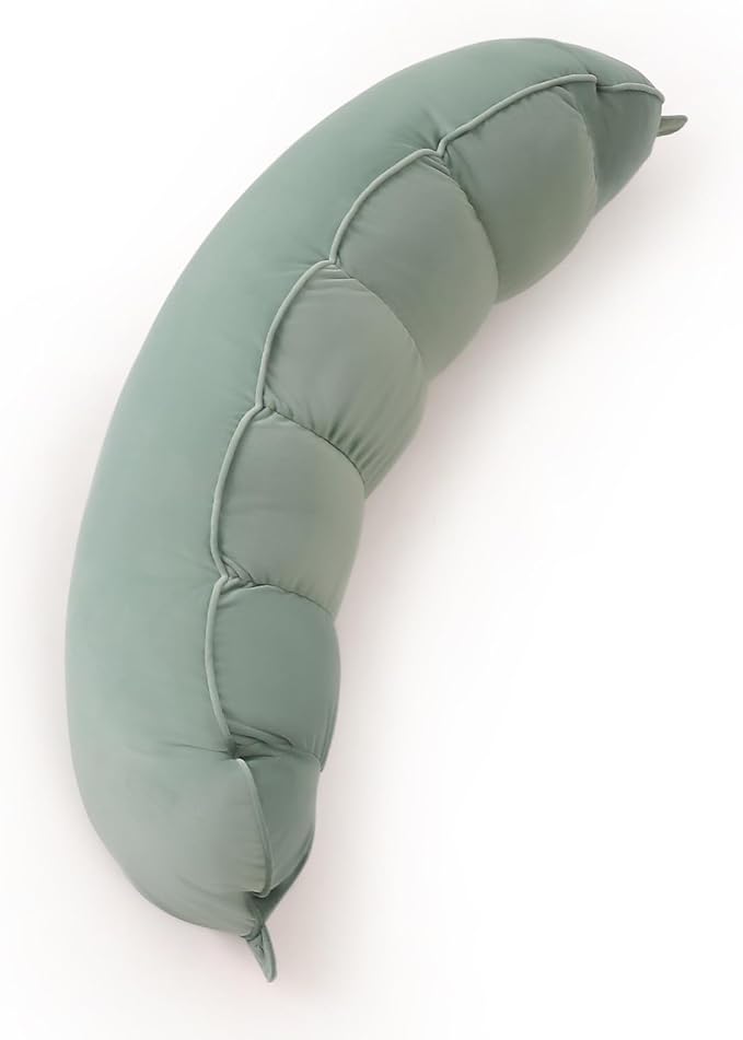 Peallow(Pat. Pend) – Long Round Body Pillow for Adults, Bolster Pillow for Sleeping, Soft and Supportive Pillow for Sleeping & Lumbar Support