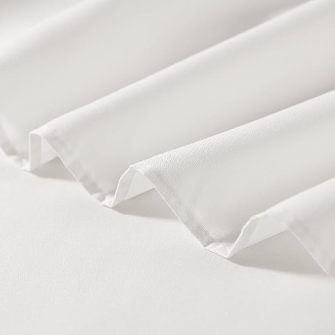 TSUTOMI Ivory Bed Skirt Twin Size Ruffled Bed Skirt with Split Corners, Twin Bed Skirt 14 Inch Drop,Twin Size Bed Skirt Ivory for Ruffled Bed Skirt with Split Corners, Bed Skirt Twin Size