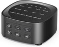 Sleepbox Sleep White Noise Sound Machines with 25 Soothing Sounds 36 Volume Levels 5 Timers Visible Sound Catalog Portable Size Memory Function for Home Office and Travel