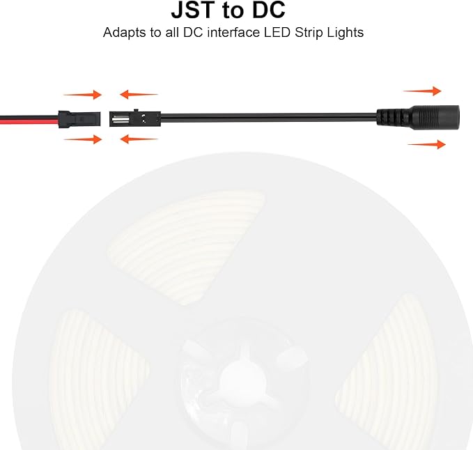 VST 16.4ft COB LED Strip Lights Warm White 2700K, 24V Dimmable LED Tape Light, 48w, 2640 LEDs, Ra 93+, IP30, Lighting for Kitchen, Cabinets, UL Listed (Power Source Not Included)