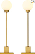 Touch Lamps for Bedroom, Small Brass Table Lights, 3-Way Control Dimmable Bedside Nightstand Desk Lighting, Decorative for Bedroom, Plug and Play, G9 Bulb Included and Installed(Brass, Set of 2)