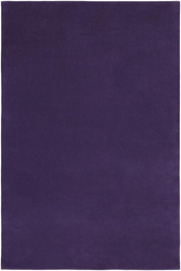 Hand-Tufted Wool Rectangle Area Rug – Soft Premium Wool Carpet for Living Room, Bedroom & Home Décor – 6X8 ft| Lilac – Durable, Non-Slip Backing, Handcrafted Rug