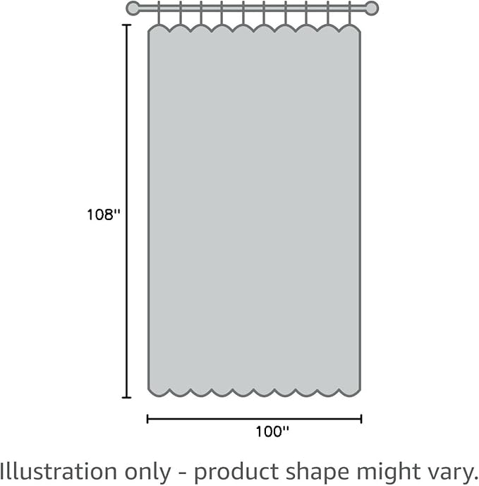 PrinceDeco Blackout Curtains for Living Room 100 Percent Blackout Curtains for Sliding Glass Doors Patio Curtains for Sliding Door Anti Rust Grommet Room Divider Curtains,W100 X L108 Inch,Light Grey
