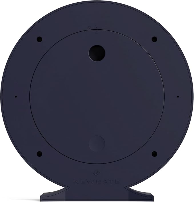 NEWGATE® Q Mantel Clock | Modern Classic Round Mantel Clock | Navy Blue | Contemporary Style for Mantel, Desk, Table, Shelf or Bedside