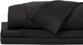 SHEEX - Original Performance Sheets Set (Full) Black - Cooling Sheets - Moisture Wicking - 1 Flat Cooling Sheet, 1 Fitted Cooling Sheet, 2 Pillow Covers - Wrinkle Free - Sleep Aid
