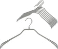 Mawa by Reston Lloyd, Non-Slip Steel Suit/Jacket Hanger, Wide Supportive Sholders with Rotating Hook, Silver, Set of 150