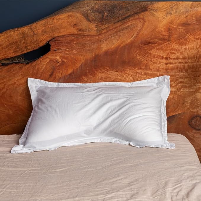 Eli & Elm | Best Ergonomic Side Sleeper Pillow for Neck Pain. Supportive Cooling Latex Fill with Luxury Breathable Cover. U-Shape Contoured Design. Queen Size Bed Pillow. (Pillow & Pillow Case)