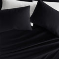 Linen Market Brushed Microfiber Twin XL Sheet Set 3 Piece – Oeko-TEX Certified Ultra Soft & Wrinkle-Free - 16" Deep Pocket Sheets - Easy Care Twin XL Size - Black