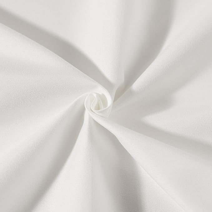 TSUTOMI Ivory Bed Skirt Twin Size Ruffled Bed Skirt with Split Corners, Twin Bed Skirt 12 Inch Drop, Twin Size Bed Skirt Ivory for Ruffled Bed Skirt with Split Corners, Bed Skirt Twin Size