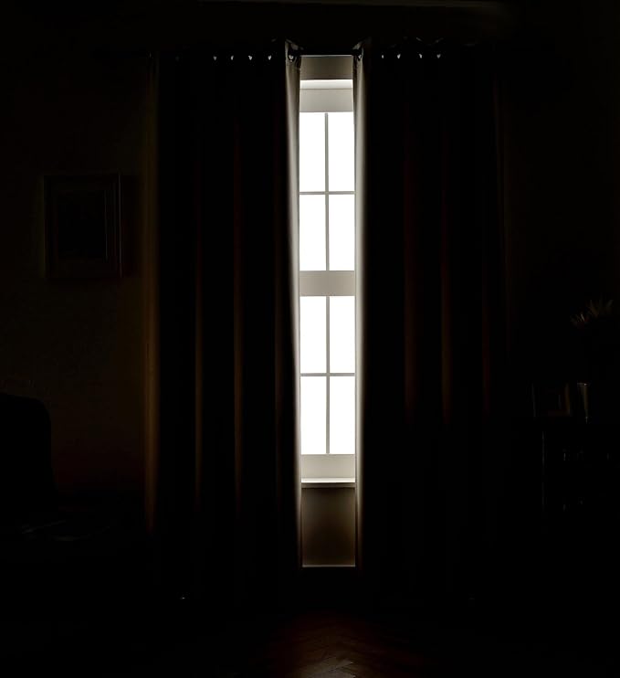 MIUCO Room Darkening Grommet Blackout Window Curtains for Living Room Curtains Panels Set of 2 52x63 Inch Begie, 2 Tie Backs Included