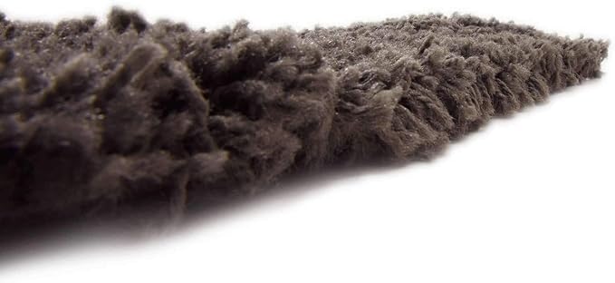 Unique Loom Solid Shag Collection Area Rug (8' Square, Graphite Gray)