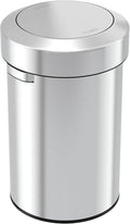 iTouchless Titan 17 Gallon Swing Open Trash Can, Stainless Steel Self-Balance Flip Top Lid Commercial Grade 64 Liter Garbage Can is Perfect for Business, Restaurant, Office and Kitchen