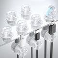 9 Pack Cable Management Cord Holder, JOYROOM Magnetic Cable Clips Adhesive Wire Hider, Cord Organizer for Desk Bedside Nightstand Table Desktop USB Wall Car Office Workspace Accessoriess, Clear