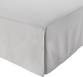 Amazon Basics Lightweight Pleated King Size Bed Skirt, Fade Resistant, Machine Washable, King, Light Grey, Solid