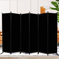 Room Divider and Folding Privacy Screens 6 Panel, 11 Ft Wide Room Partitions Dividers, Portable Room Divider Screen for Room Separtition, Folding Wall Dividers for Rooms, Office, Bedroom, Studio Black