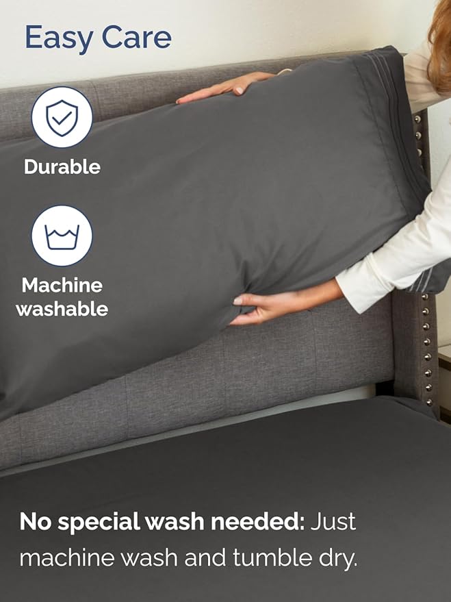 Extra Deep Cal King Sheet Set - 6 Piece Breathable and Cooling Sheets - Hotel Luxury Bed Sheets Set - Easy Fit - Soft, Wrinkle Free and Comfy Sheets Set - Charcoal Sheet Set with Extra Deep Pockets
