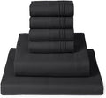 Mellanni Queen Sheet Set - 6-Piece Iconic Collection Bedding, (Including 4 Pillowcases), 16-Inch Deep Pocket, Easy Care, Extra Soft, Cooling Sheets, Brushed Microfiber - Black