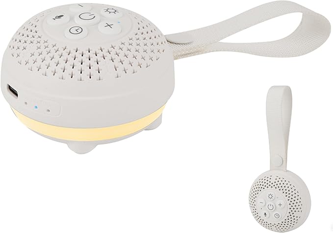 White Noise Sound Machine with Voice Recording & 16 Soothing Sounds +3 Night Lights, Portable and Rechargeable Design & 3 Auto-Off Timers – Perfect for Baby/Adults/Sleeping/Travel