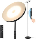 Floor Lamp, Upgraded 40W 4000LM Super Bright Torchiere LED Floor Lamps for Living Room, Stepless Dimmable Color Temperature 2700K-6500K with Remote & Touch Control, Standing Light for Bedroom Office