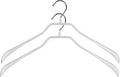 Mawa by Reston Lloyd BodyForm Series Non-Slip Space-Saving Clothes Hanger for Jackets, Suits and Coats, 16-1/2", Style 42/L, White, Set of 2