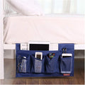 Zafit 6 Pockets Bedside Storage Organizer, Table cabinet Storage Organizer Bedside Organizer Caddy for Remotes Phone Glasses (6 Pockets-Blue)