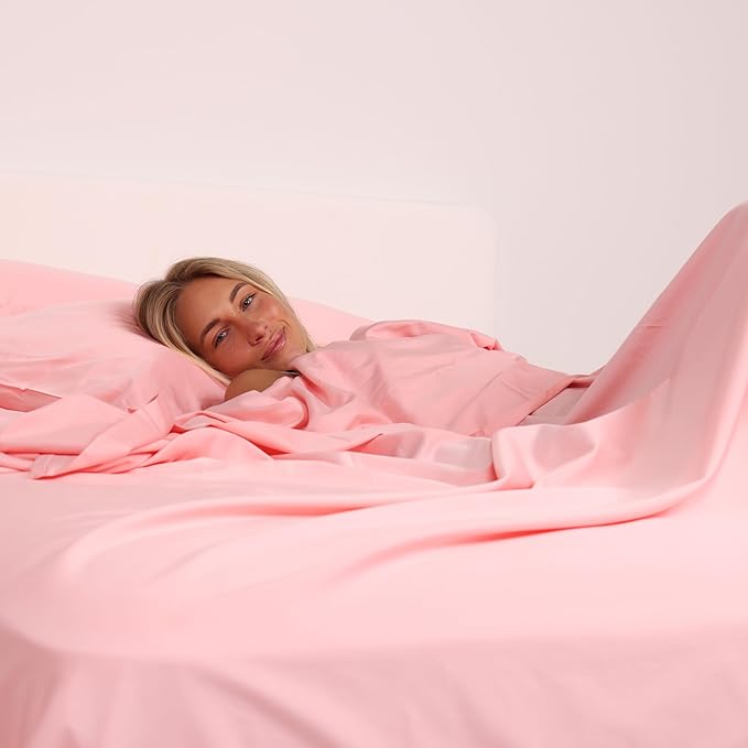 THE LAD COLLECTIVE 2.0 Bedding Set - 4 Piece Sheet & Pillow Case Set, Custom Cotton Blend, Soft, Comfortable, Temperature Regulating, & Easy-to-Use - (Twin XL, Streaky Bay)