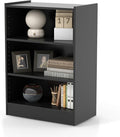 LOKO 3-Tier Open Bookcase, Freestanding Modern 3-Cube Bookshelf with 18-Position Adjustable Shelves & Anti-toppling Devices, Multipurpose Cubical Display Storage Organizer for Living Room Study