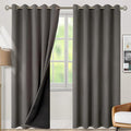 BGment Grey Blackout Curtains 84 Inches Long 2 Panels Set for Living Room, Thermal Insulated 100% Light Blocking Curtains & Drapes, Grommet Soundproof Curtains for Bedroom Window, Each 60 Wide