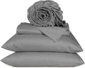 URBANHUT 800 Thread Count 100% Cotton King Size Sheets, Luxury 4 Piece King Bedsheets, Hotel Sheets Sateen Finish - Better Than Egyptian, 16" Elasticized Deep Pocket - Dark Grey
