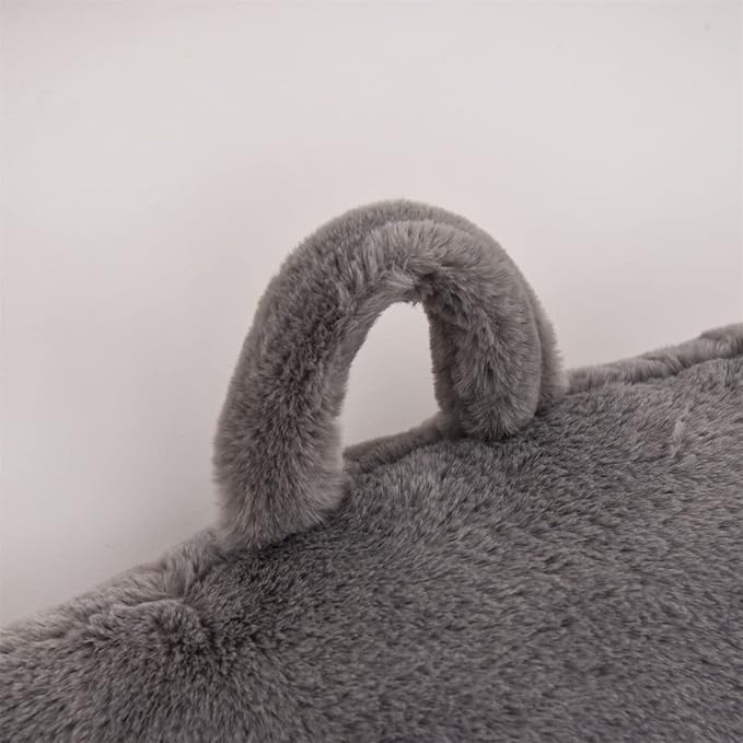Holawakaka Large Reading Pillow for Sitting up in Bed Sofa Kids Teens, Backrest Pillow with Arms for Boys Girls Women Petites Pregnancy, Back Support Cushion for Couch Floor Nursery Playroom (Grey)